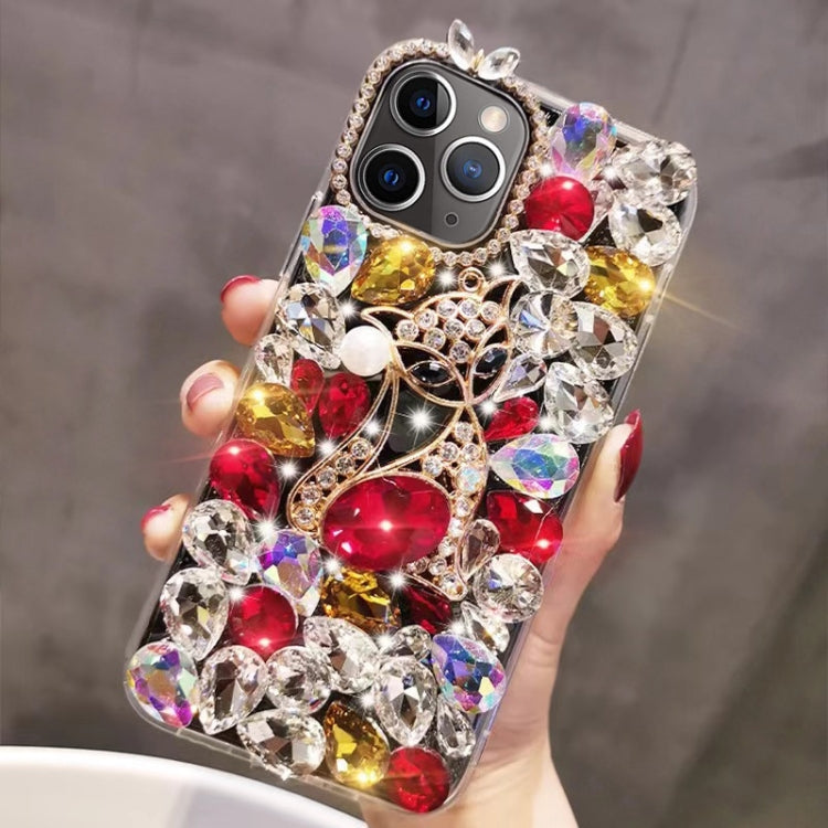 Handmade Bling Rhinestone Gemstone Fox PC Phone Case, Series 3