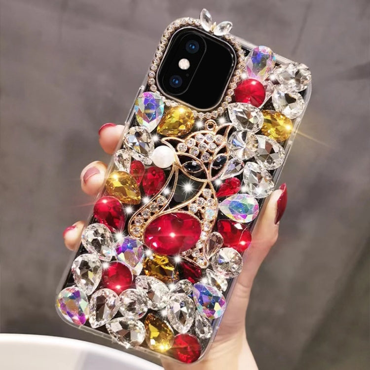 Handmade Bling Rhinestone Gemstone Fox PC Phone Case, Series 2