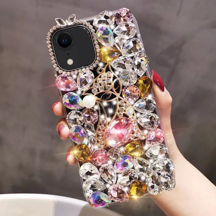 Handmade Bling Rhinestone Gemstone Fox PC Phone Case, Series 1