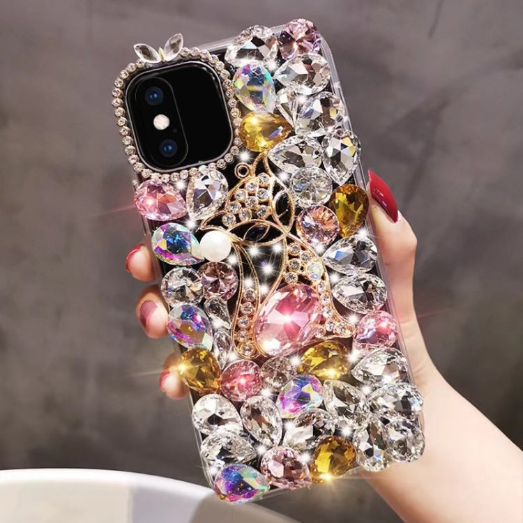 Handmade Bling Rhinestone Gemstone Fox PC Phone Case, Series 3