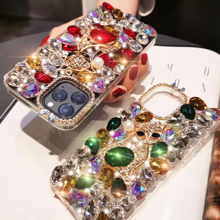 Handmade Bling Rhinestone Gemstone Fox PC Phone Case, Series 2