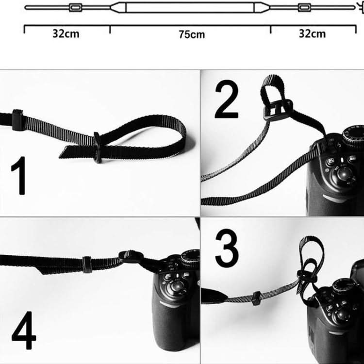 Camera Strap Canvas Neck Shoulder Strap with Quick Release Buckles for DSLR / SLR Camera My Store