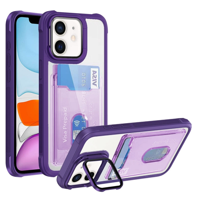 Card Bag Holder Acrylic Hybrid TPU Phone Case, Series 1