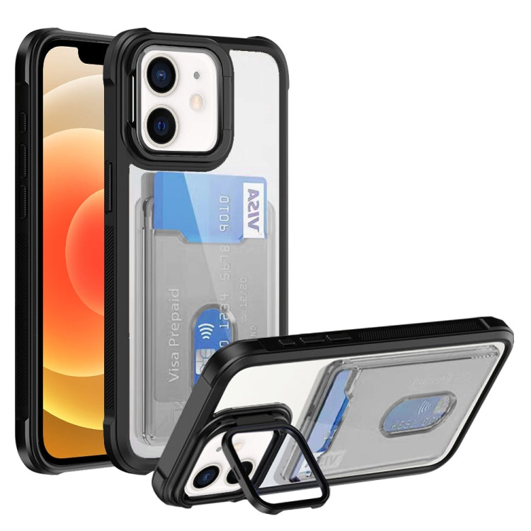 Card Bag Holder Acrylic Hybrid TPU Phone Case, Series 1