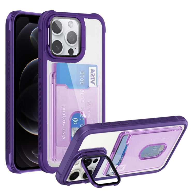 Card Bag Holder Acrylic Hybrid TPU Phone Case, Series 2