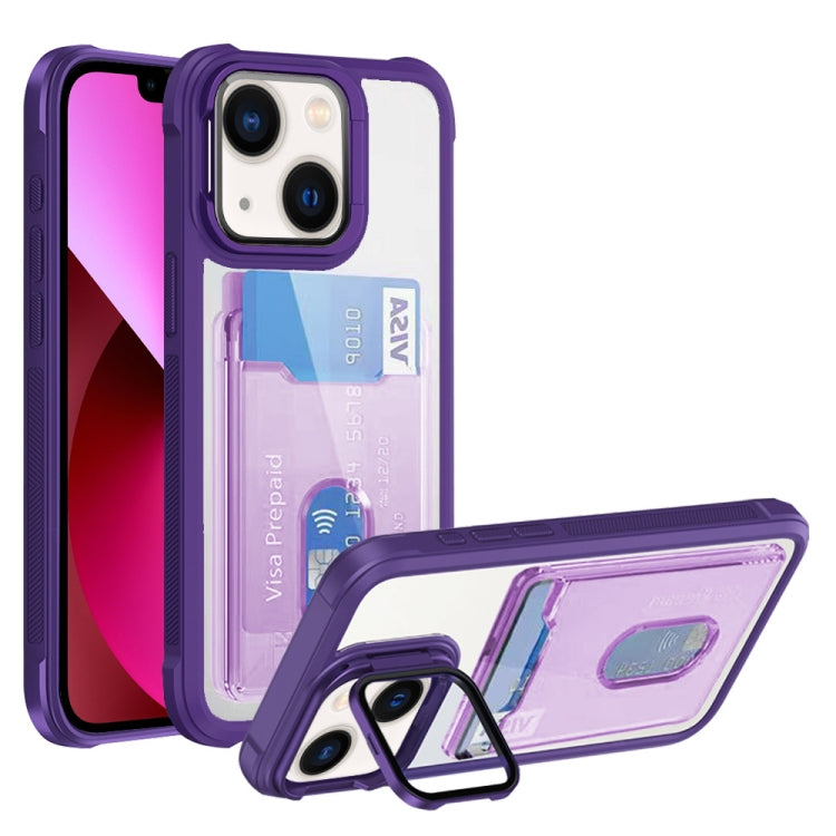 Card Bag Holder Acrylic Hybrid TPU Phone Case, Series 4