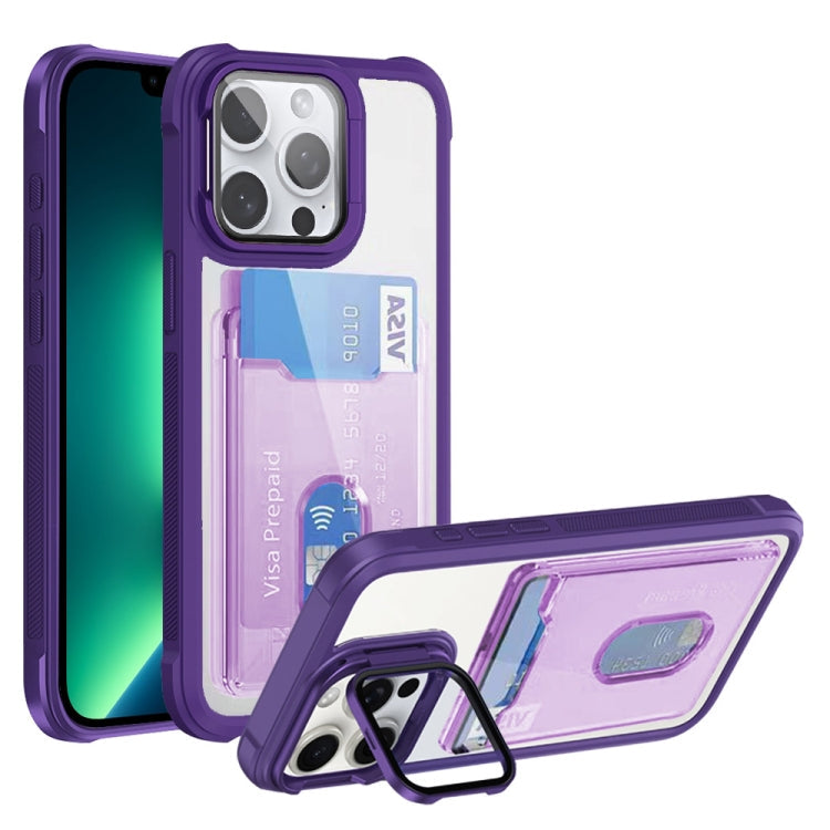 Card Bag Holder Acrylic Hybrid TPU Phone Case, Series 4