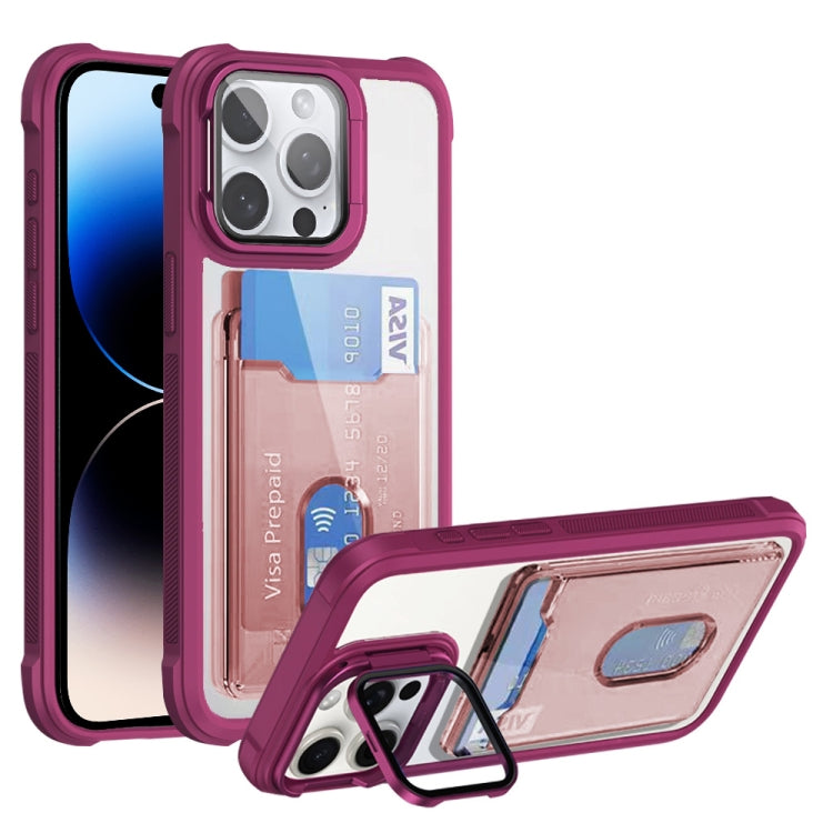 Card Bag Holder Acrylic Hybrid TPU Phone Case, Series 4