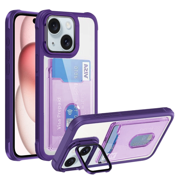 Card Bag Holder Acrylic Hybrid TPU Phone Case, Series 2