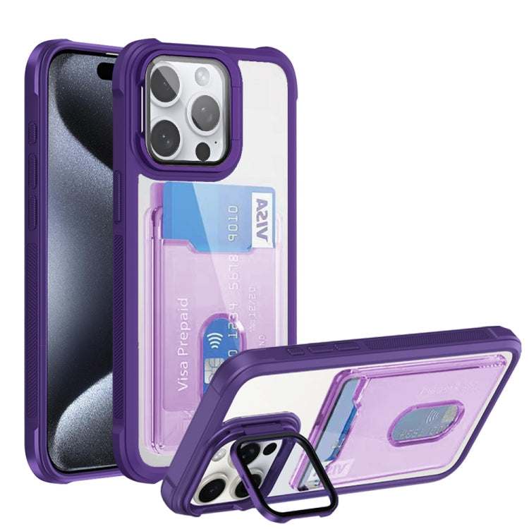 Card Bag Holder Acrylic Hybrid TPU Phone Case, Series 3