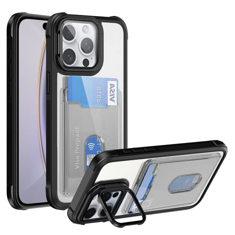 Card Bag Holder Acrylic Hybrid TPU Phone Case, Series 4