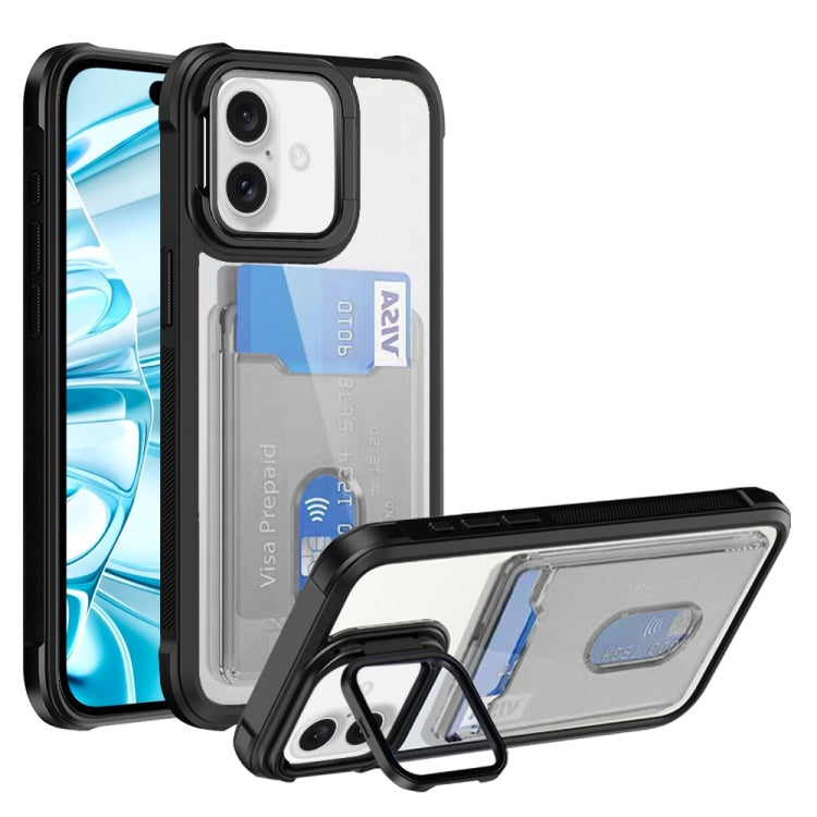 Card Bag Holder Acrylic Hybrid TPU Phone Case, Series 2