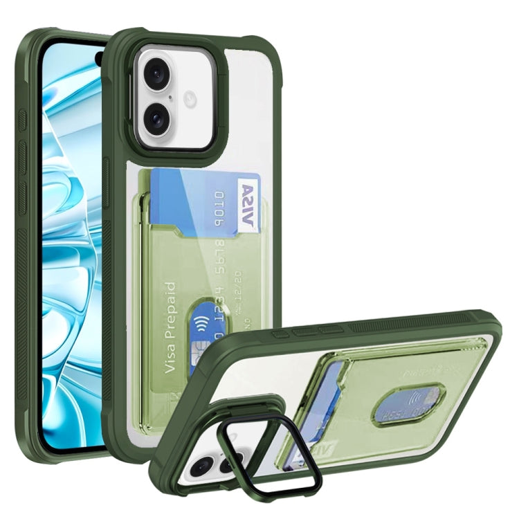 Card Bag Holder Acrylic Hybrid TPU Phone Case, Series 2