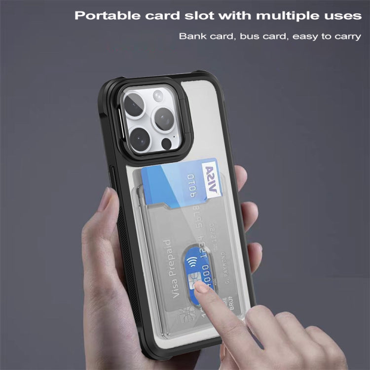 Card Bag Holder Acrylic Hybrid TPU Phone Case, Series 1