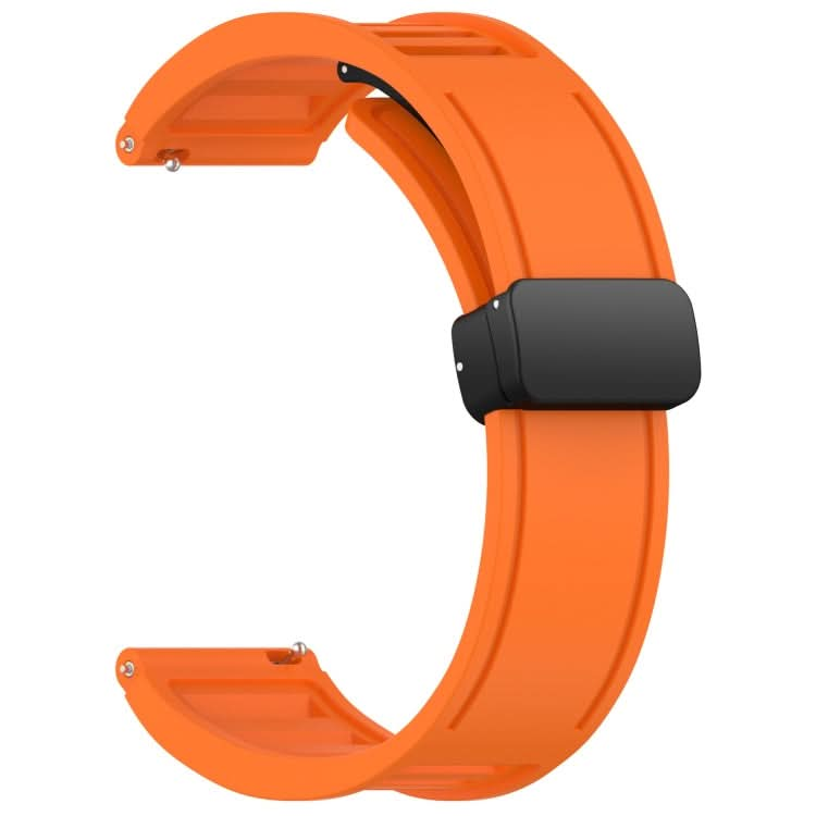 22mm Foldable Magnetic Buckle Silicone Watch Band, Series 3