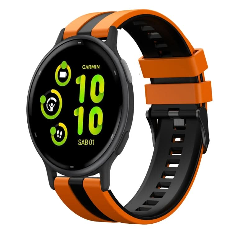 20mm Two Color Sports Silicone Watch Band, Series 7