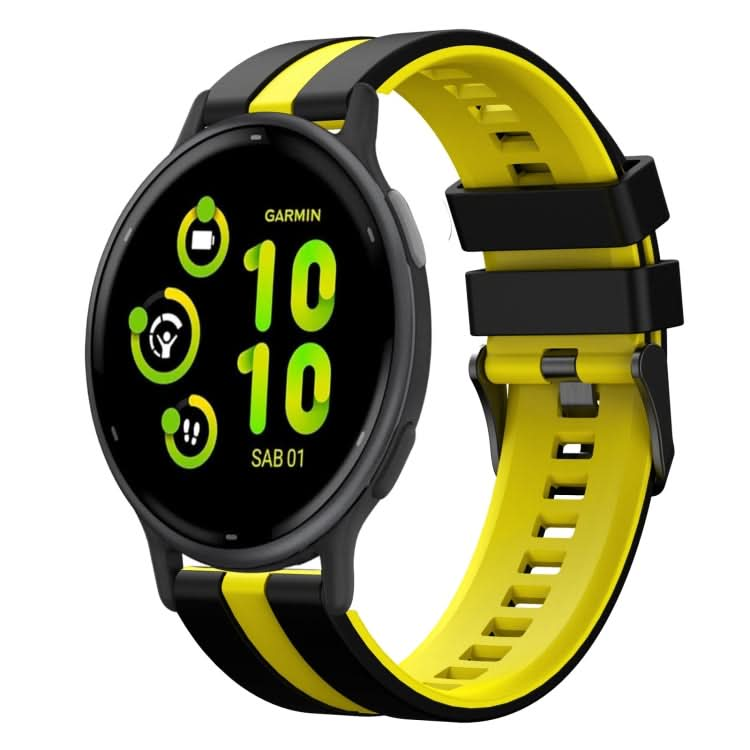 20mm Two Color Sports Silicone Watch Band, Series 7