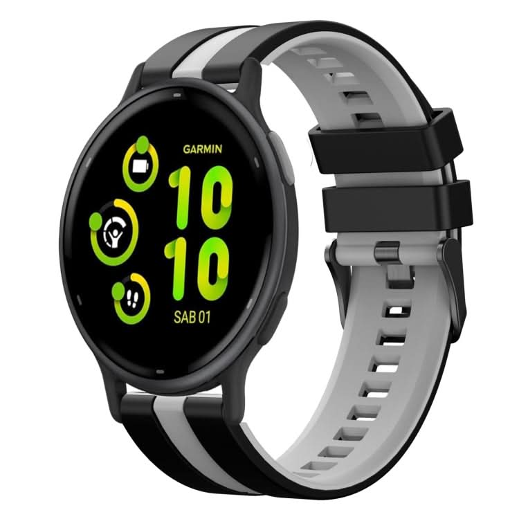 20mm Two Color Sports Silicone Watch Band, Series 7