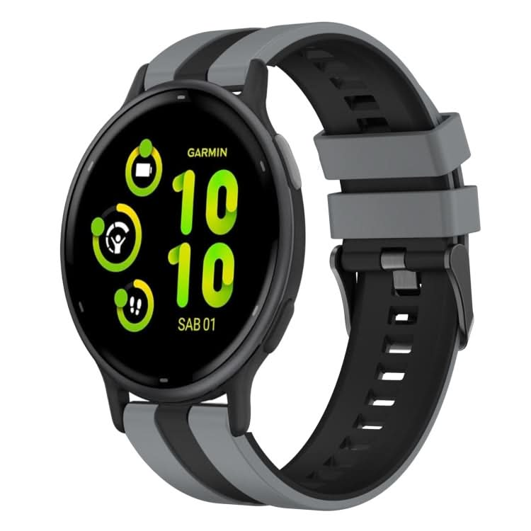 20mm Two Color Sports Silicone Watch Band, Series 7