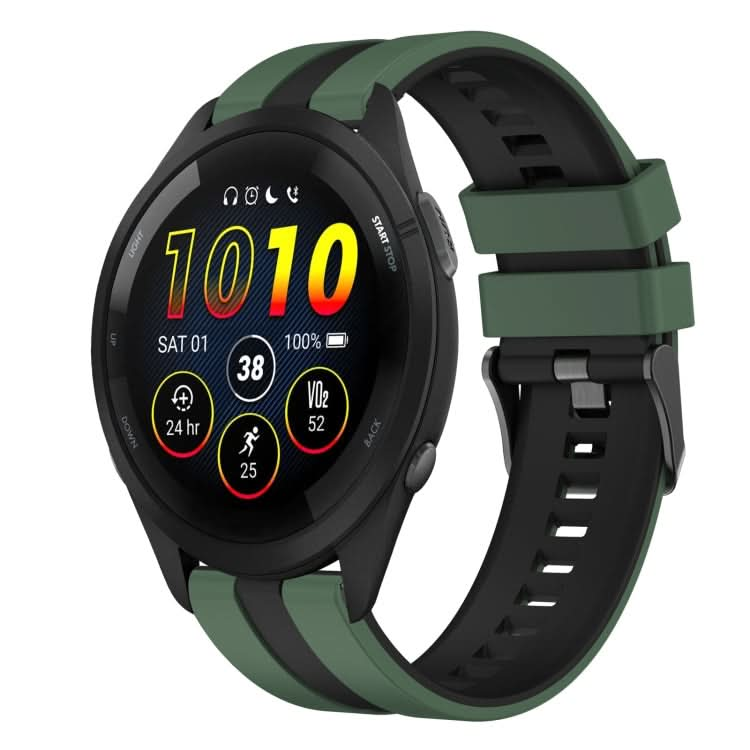 22mm Two Color Sports Silicone Watch Band, Series 3