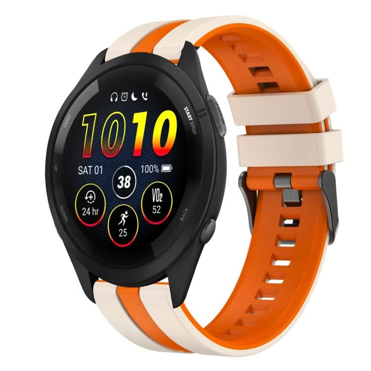 22mm Two Color Sports Silicone Watch Band, Series 3