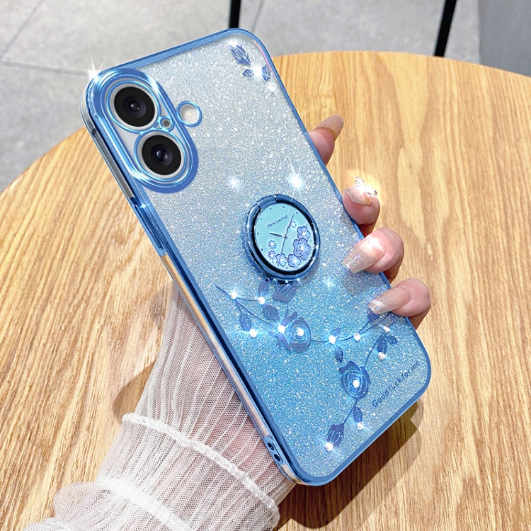 Gradient Glitter Immortal Flower Ring All-inclusive Phone Case