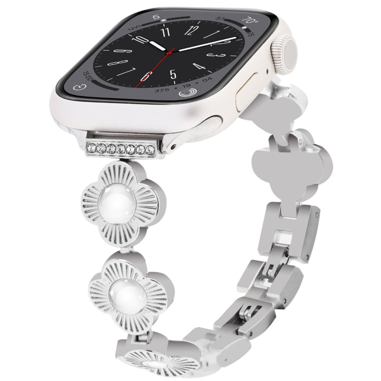 Four Leaf Clover Quick-Release Metal Chain Watch Band, Series 3