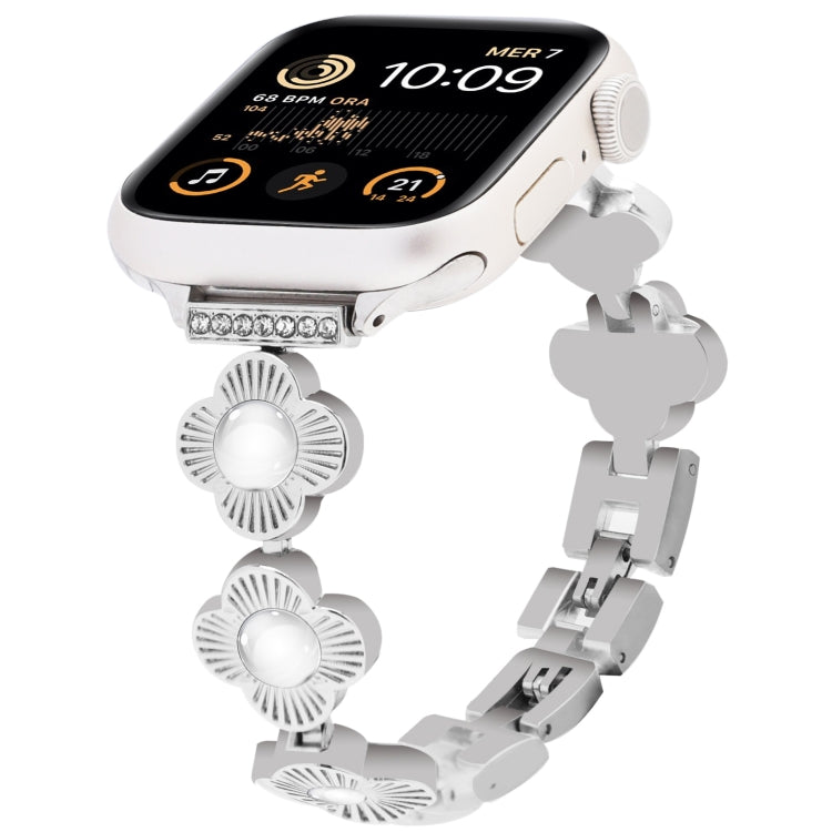 Four Leaf Clover Quick-Release Metal Chain Watch Band, Series 1