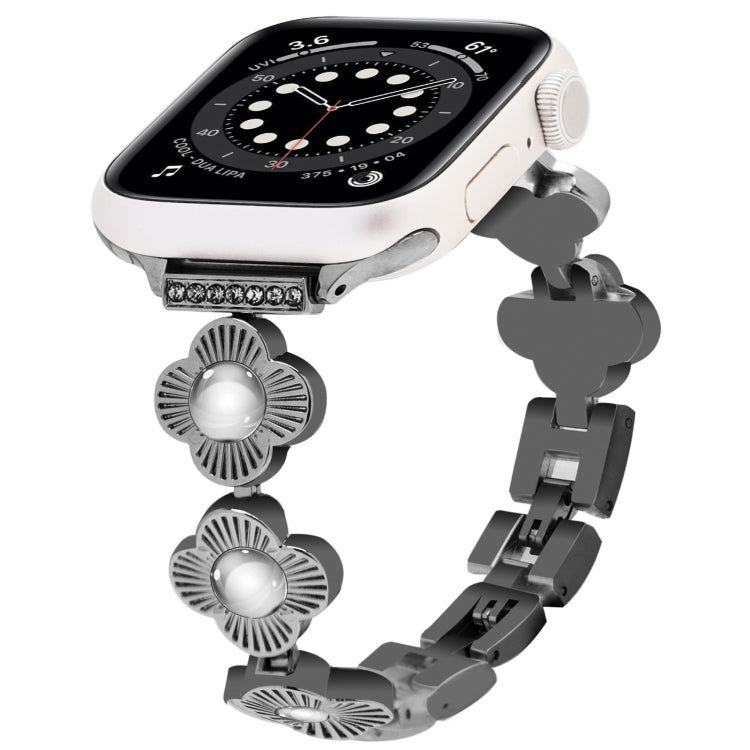 Four Leaf Clover Quick-Release Metal Chain Watch Band, Series 3