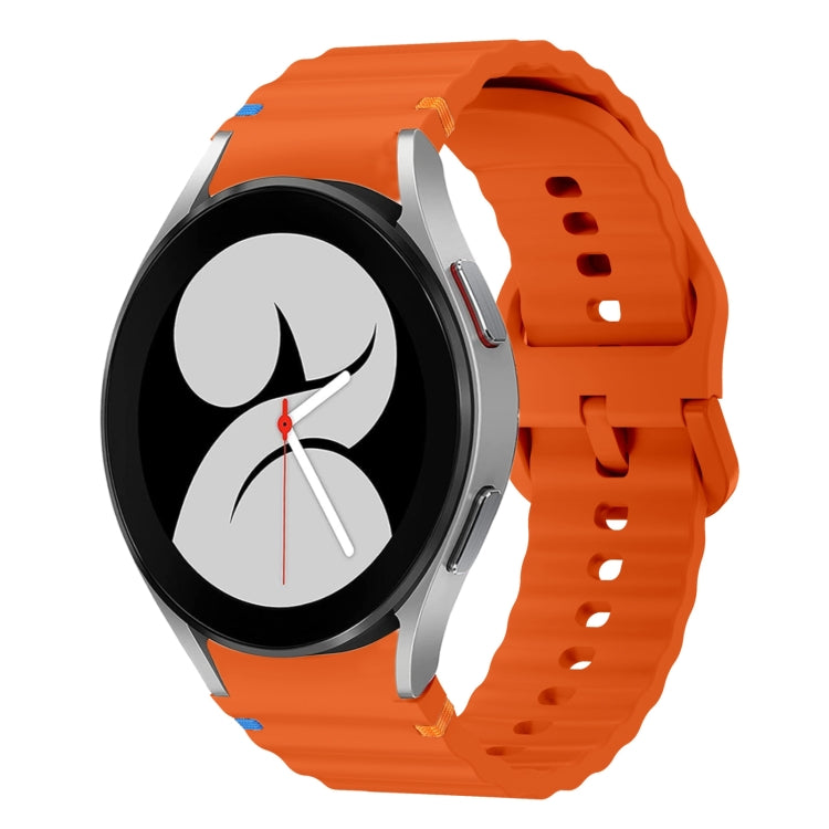 Wave Pattern Stitched Silicone Watch Band, Series 2