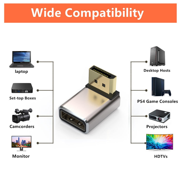 JUNSUNMAY 8K 60Hz PD1.4 Male Displayport to Female Displayport Adapter Converter