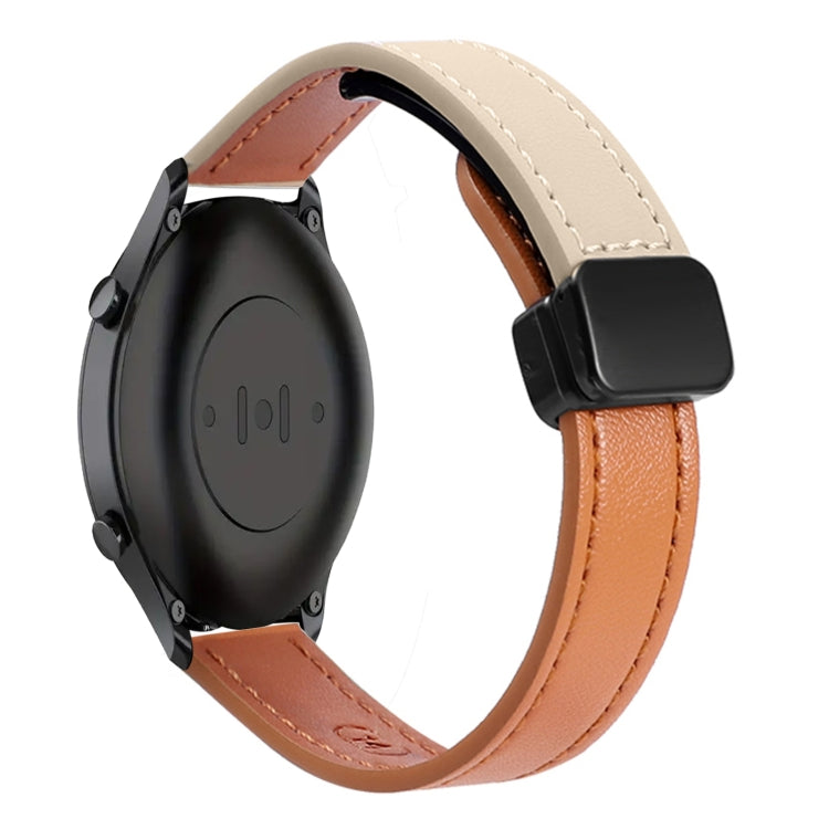 22mm Slim Magnetic Buckle Microfiber Leather Watch Band, Series 4-Reluova