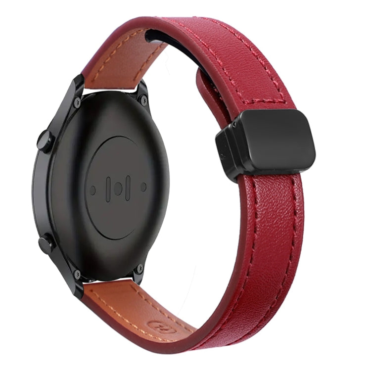 22mm Slim Magnetic Buckle Microfiber Leather Watch Band, Series 4-Reluova