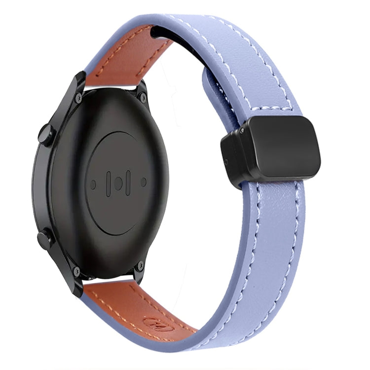 22mm Slim Magnetic Buckle Microfiber Leather Watch Band, Series 4-Reluova