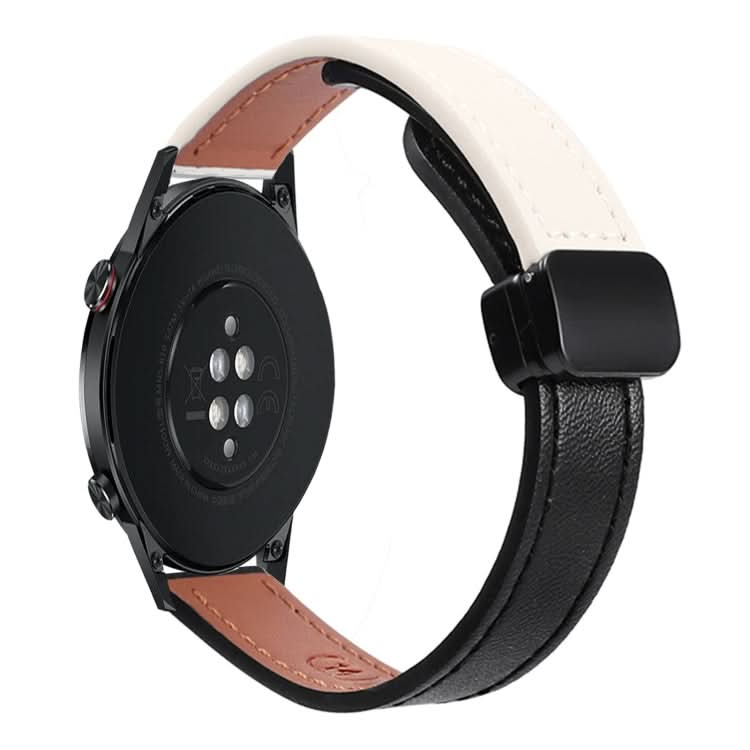 22mm Slim Magnetic Buckle Microfiber Leather Watch Band, Series 3-Reluova