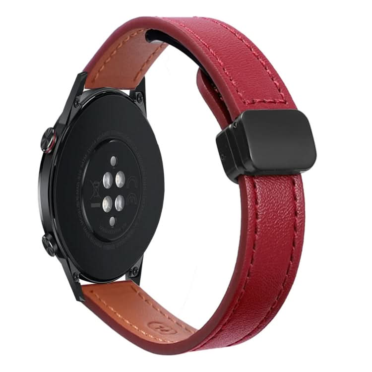 22mm Slim Magnetic Buckle Microfiber Leather Watch Band, Series 3-Reluova