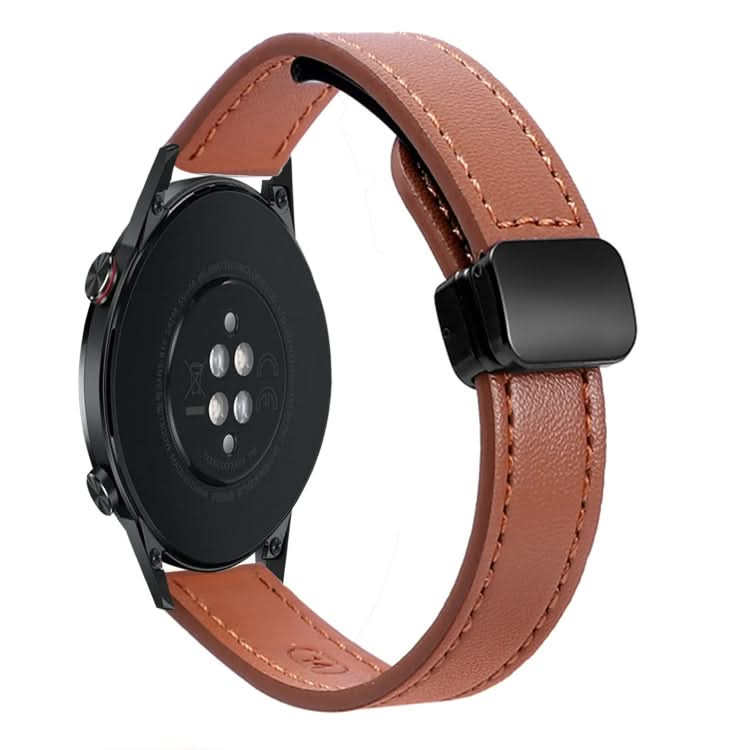 22mm Slim Magnetic Buckle Microfiber Leather Watch Band, Series 3