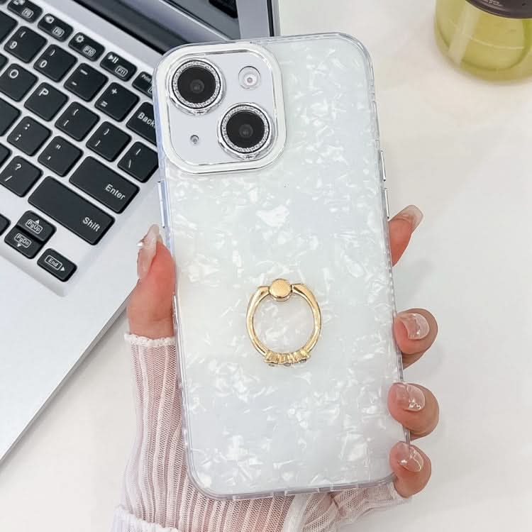 Plating Glitter Texture Ring Holder TPU Phone Case with Lens Film, Series 3