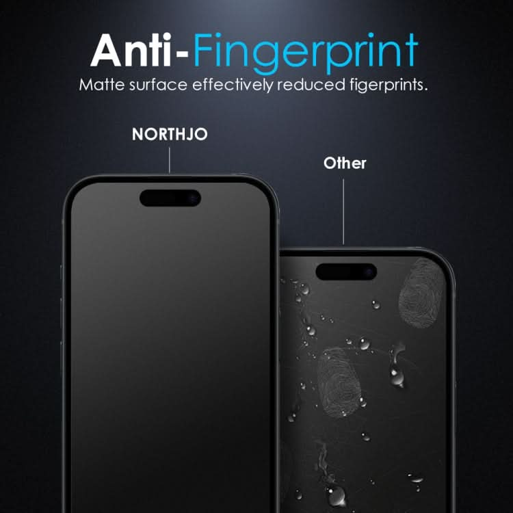 NORTHJO Matte Silkscreen Anti-Fingerprint Tempered Glass Film