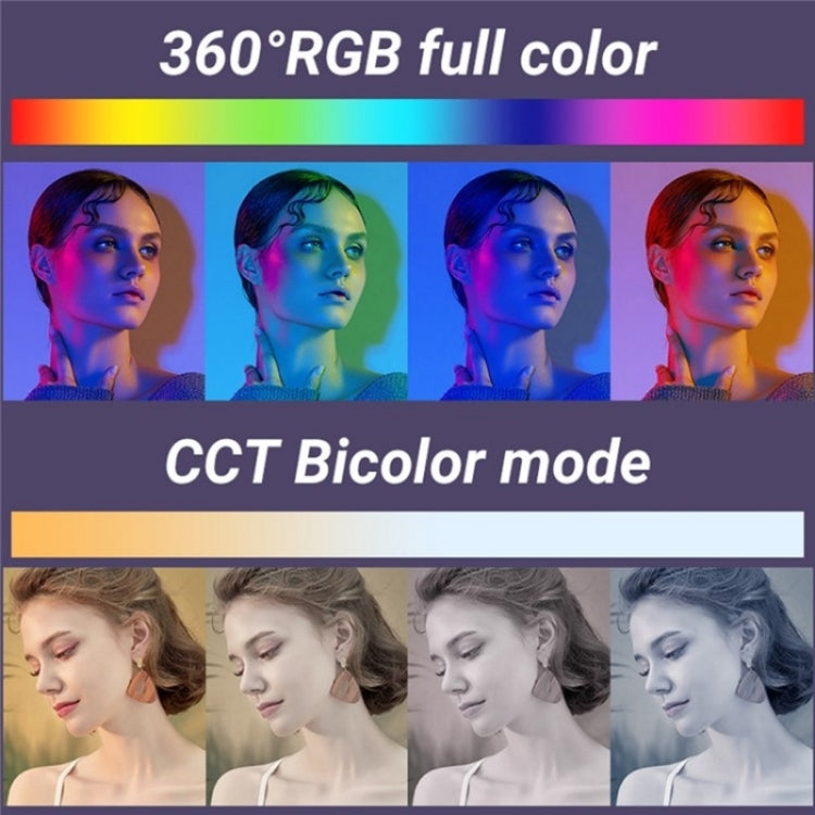 M1SE 12 Effects RGB Photography Lamp 0.96-inch TFT Screen Pocket Fill Light Reluova