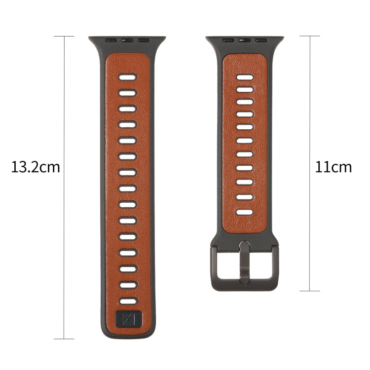 Leather Skin Silicone Watch Band, Series 1 My Store