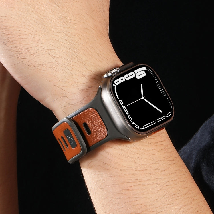 Leather Skin Silicone Watch Band, Series 1