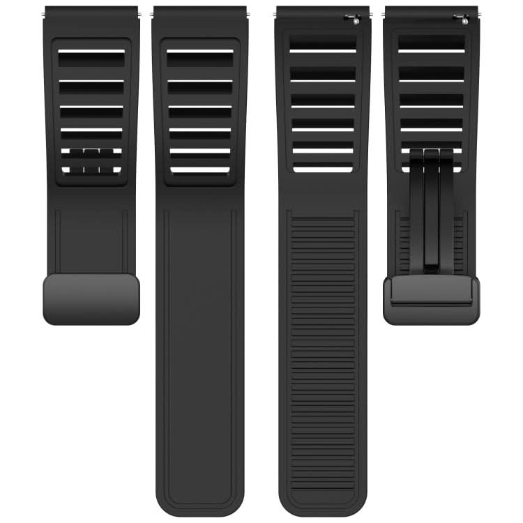 Window Blind Magnetic Buckle 22mm Silicone Watch Band, Series 2