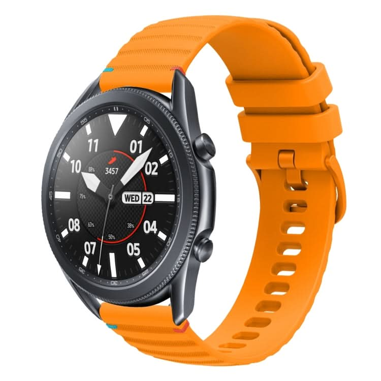 Wavy Dotted Stitched 22mm Silicone Watch Band, Series 2