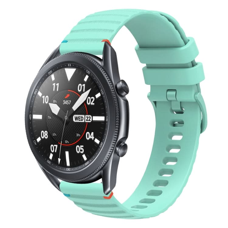 Wavy Dotted Stitched 22mm Silicone Watch Band, Series 2