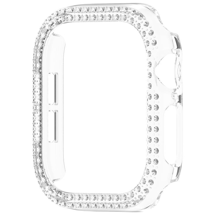 Dual-Row Diamond Plating PC Hollow Watch Case