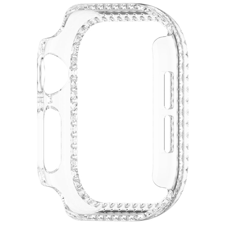 Single-Row Diamond Plated PC Hollow Watch Case