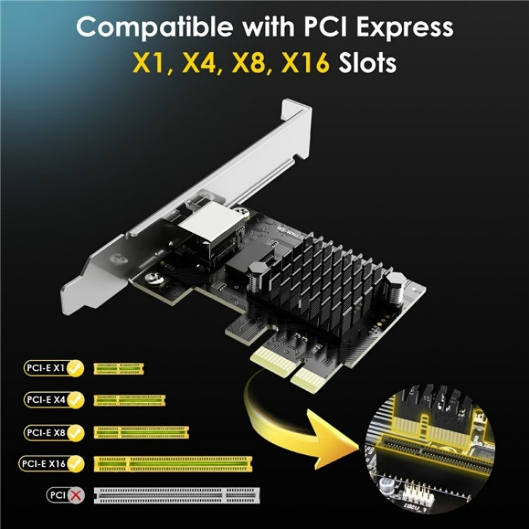 WAVLINK NWP003 5Gbps RTL8126 Chip RJ45 Ethernet Adapter Pcie Network Card