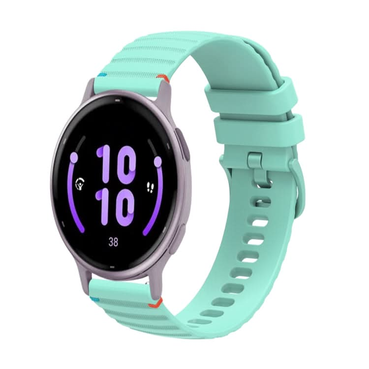 Wavy Dotted Stitched 20mm Silicone Watch Band, Series 9