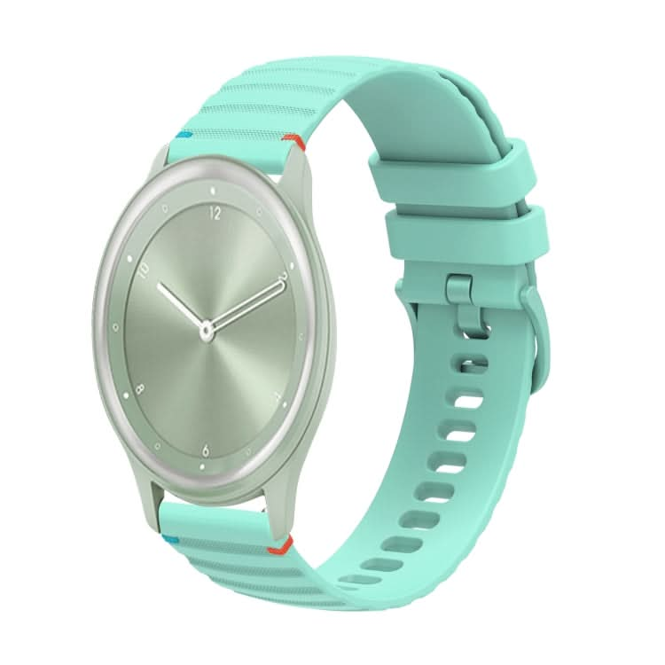 Wavy Dotted Stitched 20mm Silicone Watch Band, Series 7